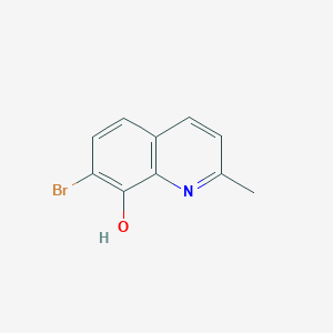 molecular formula C10H8BrNO B8285968 7-Bromo-2-methylquinolin-8-ol 