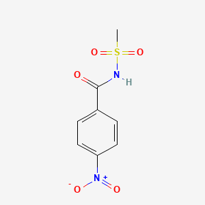 molecular formula C8H8N2O5S B8285984 N-(methylsulfonyl)-4-nitrobenzamide 