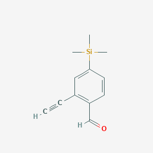 molecular formula C12H14OSi B8286029 4-Trimethylsilyl ethynyl benzaldehyde 