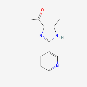 1-[5-methyl-2-(3-pyridinyl)-1H-imidazol-4-yl]ethanone