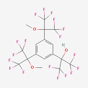 2-[3,5-Bis(1,1,1,3,3,3-hexafluoro-2-methoxypropan-2-yl)phenyl]-1,1,1,3,3,3-hexafluoropropan-2-ol