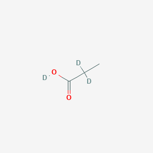 molecular formula C3H6O2 B082863 Propionic-2,2-d2 acid-d CAS No. 14770-51-5