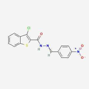 3-Chlorobenzo[b]thiophene-2-carboxylic Acid (4-Nitrobenzylidene)-hydrazide
