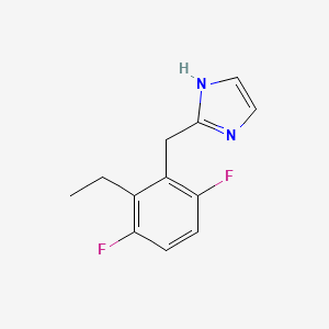 2-(2-Ethyl-3,6-difluoro-benzyl)-1H-imidazole