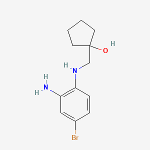 1-{[(2-Amino-4-bromophenyl)amino]methyl}cyclopentanol