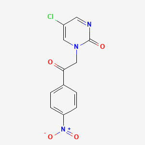 5-Chloro-1-(4-nitrophenacyl)pyrimidin-2-one