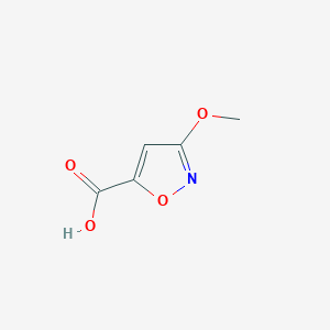 molecular formula C5H5NO4 B082865 3-Methoxyisoxazole-5-carboxylic acid CAS No. 13626-59-0