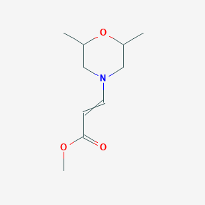 molecular formula C10H17NO3 B8286514 Methyl 3-(2,6-dimethylmorpholin-4-yl)acrylate 