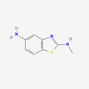 molecular formula C8H9N3S B8286576 N-Methyl-benzothiazole-2,5-diamine 