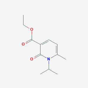 molecular formula C12H17NO3 B8286637 Ethyl 1-Isopropyl-6-Methyl-2-oxo-1,2-Dihydropyridine-3-Carboxylate 
