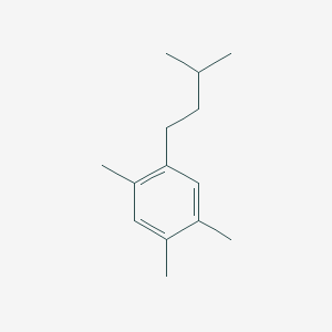 molecular formula C14H22 B082869 Benzene, 1,2,4-trimethyl-5-(3-methylbutyl)- CAS No. 10425-90-8