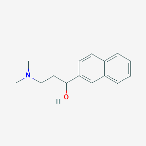 molecular formula C15H19NO B082870 3-(Dimethylamino)-1-(naphthalen-2-YL)propan-1-OL CAS No. 13634-66-7