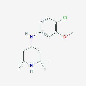 molecular formula C16H25ClN2O B8287093 N-(4-chloro-3-methoxyphenyl)-2,2,6,6-tetramethyl-4-Piperidinamine 
