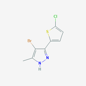 4-bromo-3-(5-chloro-2-thienyl)-5-methyl-1H-pyrazole
