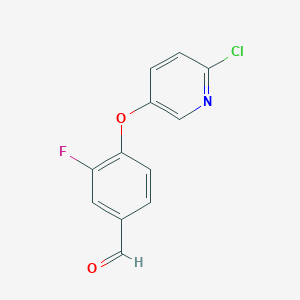 4-((6-Chloropyridin-3-yl)oxy)-3-fluorobenzaldehyde