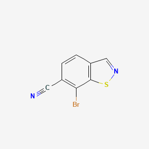 7-Bromo-1,2-benzothiazole-6-carbonitrile