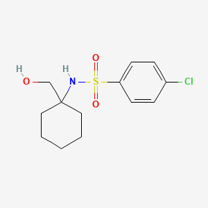 4-chloro-N-(1-(hydroxymethyl)cyclohexyl)benzenesulfonamide