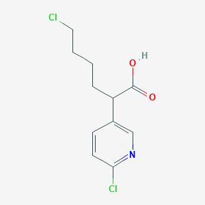 6-Chloro-2-(6-chloropyridin-3-yl)hexanoic acid