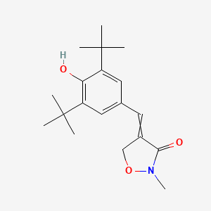 molecular formula C19H27NO3 B8287450 4-(3,5-Di-tert-butyl-4-hydroxybenzylidene)-2-methyl-3-isoxazolidinone 