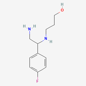3-[(2-Amino-1-(4-fluorophenyl)ethyl)amino]-1-propanol
