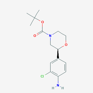 (S)-tert-butyl 2-(4-amino-3-chlorophenyl)morpholine-4-carboxylate