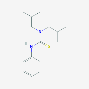 molecular formula C15H24N2S B082876 1,1-Bis(2-methylpropyl)-3-phenylthiourea CAS No. 15093-48-8