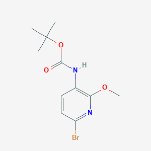 molecular formula C11H15BrN2O3 B8287673 tert-butyl N-(6-bromo-2-methoxypyridin-3-yl)carbamate 