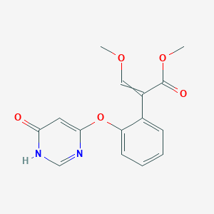 Methyl 3-methoxy-2-{2-[(6-oxo-1,6-dihydro-4-pyrimidinyl)oxy]phenyl}acrylate