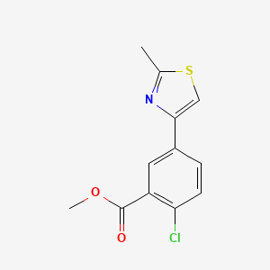 2-Chloro-5-(2-methyl-thiazol-4-yl)-benzoic acid methyl ester