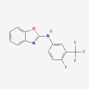 2-[4-Fluoro-3-(trifluoromethyl)anilino]benzoxazole