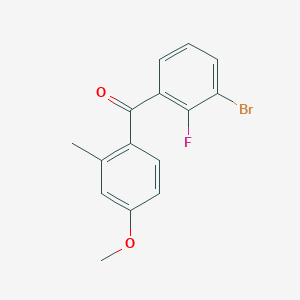 (3-Bromo-2-fluorophenyl)(4-methoxy-2-methylphenyl)methanone