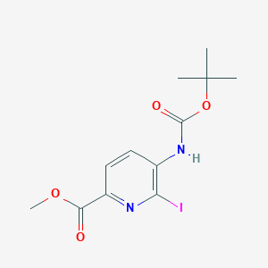 Methyl 5-(tert-butoxycarbonylamino)-6-iodopyridine-2-carboxylate