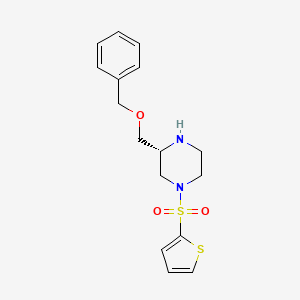 (3R)-3-((benzyloxy)methyl)-1-(2-thiophenylsulfonyl)piperazine