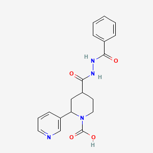 Pyridin-3-yl 4-[(2-benzoylhydrazino)carbonyl]piperidine-1-carboxylic acid