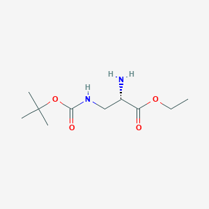 Ethyl (2S)-2-amino-3-[(tert-butoxycarbonyl)amino]propanoate
