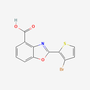 2-(3-Bromothiophen-2-yl)benzoxazole-4-carboxylic acid
