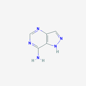 molecular formula C5H5N5 B082880 1H-Pyrazolo[4,3-d]pyrimidin-7-amine CAS No. 13877-56-0