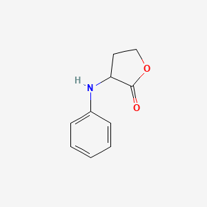 molecular formula C10H11NO2 B8288177 alpha-Phenylamino-gamma-butyrolactone 