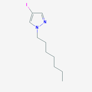 molecular formula C10H17IN2 B8288242 4-Iodo-1-heptylpyrazole 