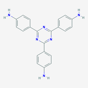 molecular formula C21H18N6 B082883 4,4',4''-(1,3,5-Triazine-2,4,6-triyl)trianiline CAS No. 14544-47-9