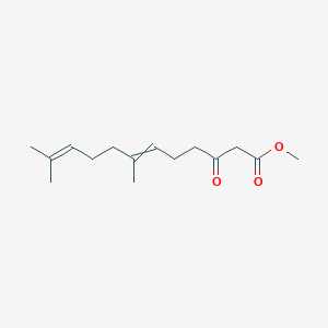 molecular formula C15H24O3 B8288343 Methyl 3-oxo-7,11-dimethyl-dodeca-6,10-dienoate 