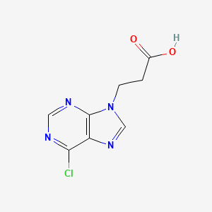6-Chloro-9-(2-carboxyethyl)purine