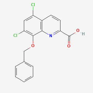 5,7-Dichloro-8-benzyloxy-quinoline-2-carboxylic acid