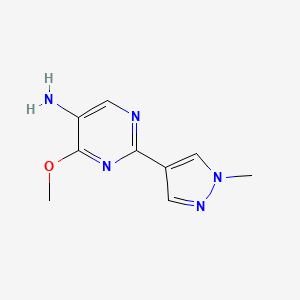 4-Methoxy-2-(1-methyl-1H-pyrazol-4-yl)pyrimidin-5-amine