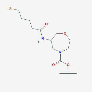 tert-Butyl 6-(5-bromopentanamido)-1,4-oxazepane-4-carboxylate
