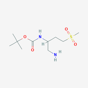 Tert-butyl [1-amino-4-(methylsulfonyl)butan-2-yl]carbamate