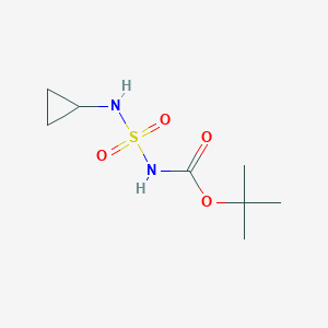 molecular formula C8H16N2O4S B8288590 Tert-butyl cyclopropylsulfamoylcarbamate 