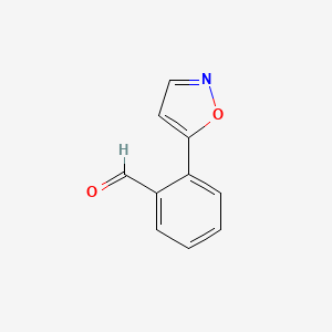 molecular formula C10H7NO2 B8288632 2-Isoxazol-5-yl-benzaldehyde 