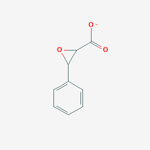 molecular formula C9H7O3- B8288729 3-Phenyloxirane-2-carboxylate 