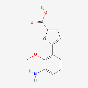 5-(3-Amino-2-methoxy-phenyl)-furan-2-carboxylic acid